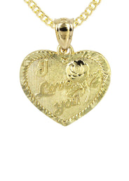 10K Yellow Gold Heart Necklace | Appx. 12.9 Grams
