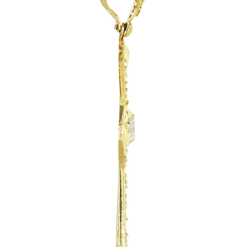 10K Yellow Gold Cross Necklace | Appx. 17.8 Grams