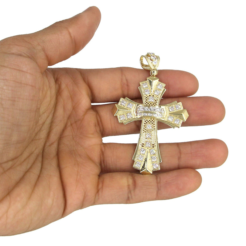 10K Yellow Gold Cross Necklace | Appx. 17.8 Grams