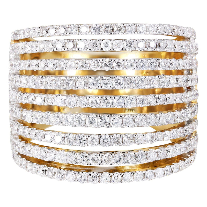 14K Ladies Diamond Cocktail Ring | 2.18 Carats | 13.92 Grams