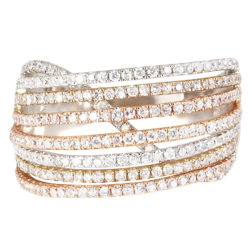 14K Ladies Diamond Cocktail Ring | 1.35 Carats | 6.2 Grams