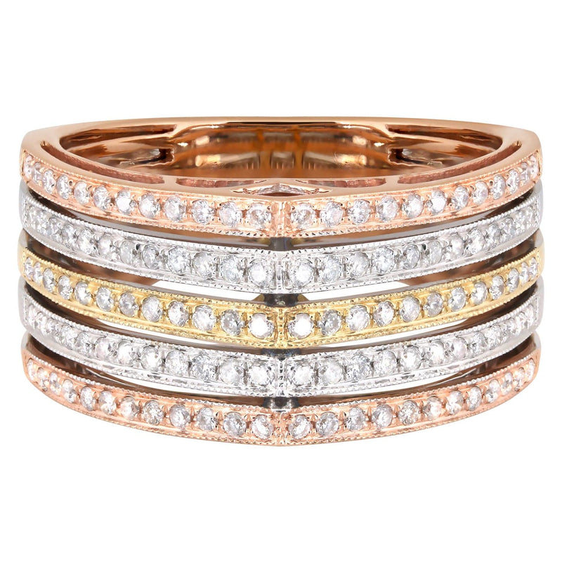 14K Ladies Diamond Cocktail Ring | 0.58  Carats | 6.3 Grams