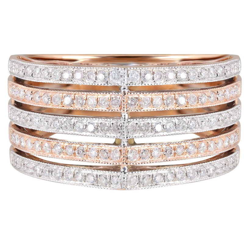 14K Ladies Diamond Cocktail Ring | 0.57 Carats | 6.84 Grams