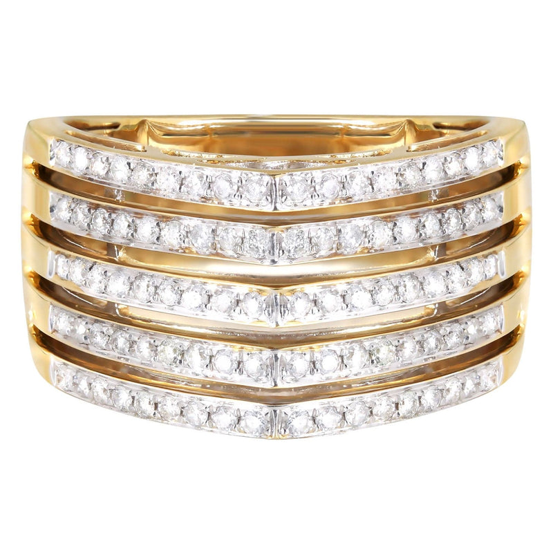 14K Ladies Diamond Cocktail Ring | 0.59 Carats | 6.15 Grams
