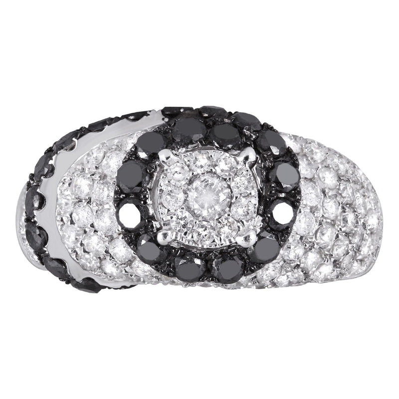 14K Ladies Black Diamond Cocktail Ring | 2.06 Carats | 5.83 Grams