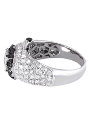 14K Ladies Black Diamond Cocktail Ring | 2.06 Carats | 5.83 Grams