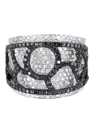 14K Ladies Black Diamond Cocktail Ring | 2.35 Carats | 12.46 Grams