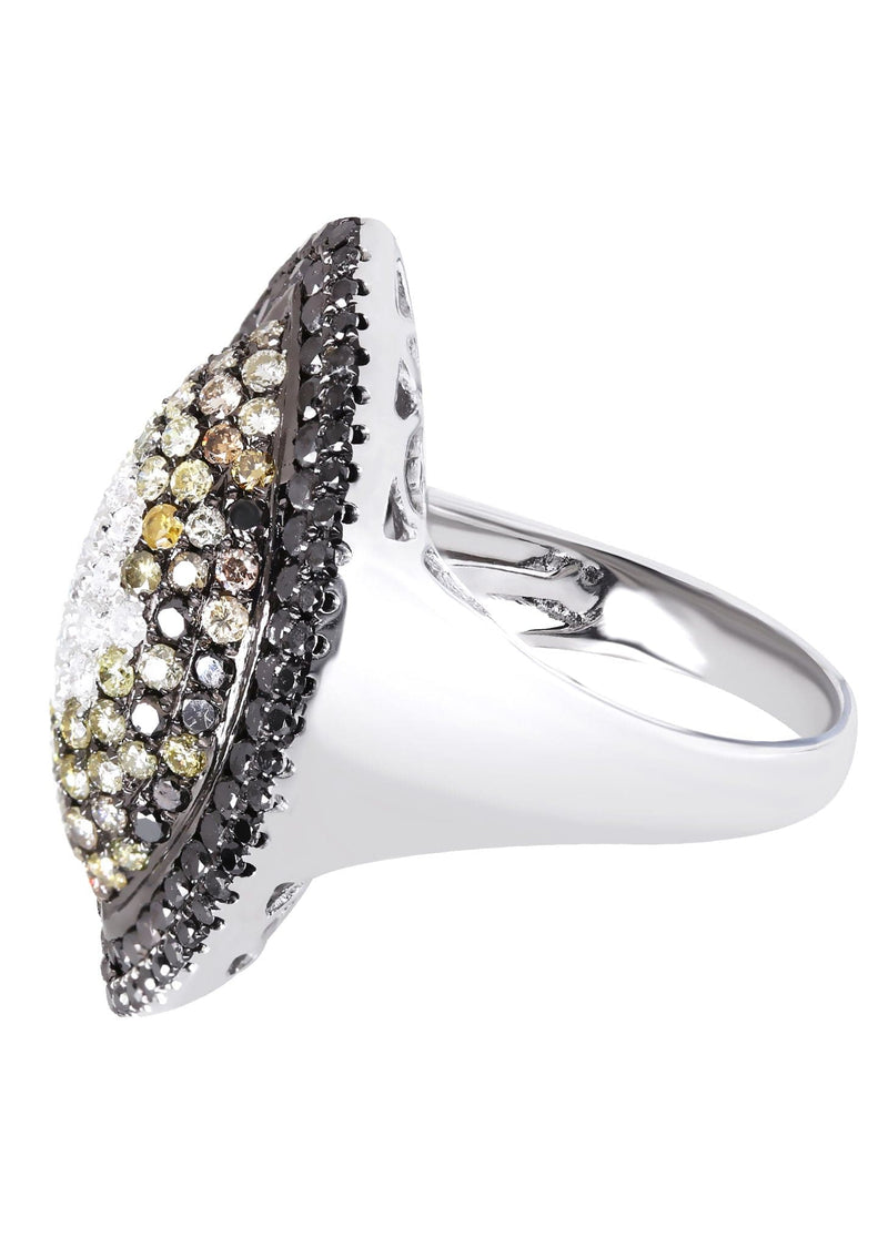 14K Ladies Black Diamond Cocktail Ring | 2.46 Carats | 9.75 Grams