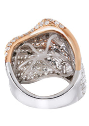 14K Ladies Diamond Cocktail Ring | 4.46 Carats | 13.46 Grams