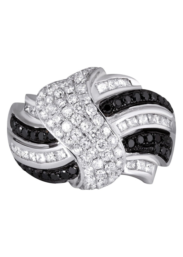 14K Ladies Black Diamond Cocktail Ring | 2.13 Carats | 12.33 Grams