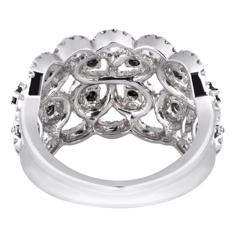 14K Ladies Black Diamond Cocktail Ring | 1.40 Carats | 7.36 Grams