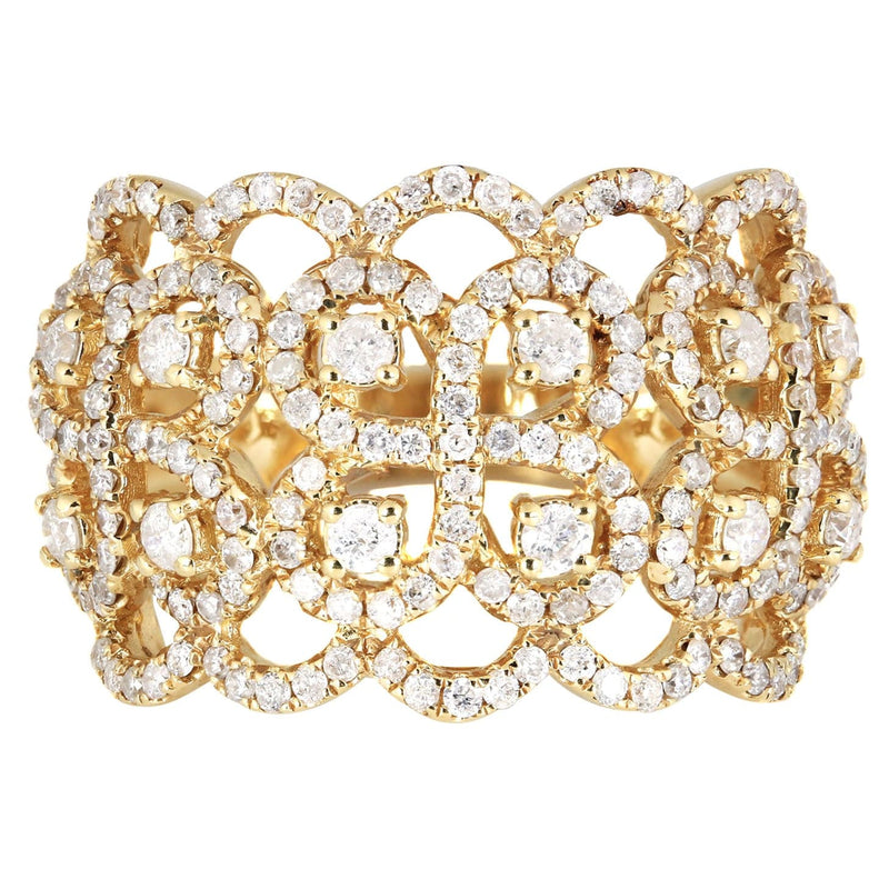 14K Ladies Diamond Cocktail Ring | 1.36 Carats | 7.2 Grams