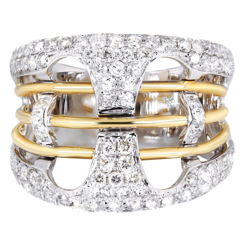 14K Ladies Diamond Cocktail Ring | 1.87 Carats | 9.25 Grams