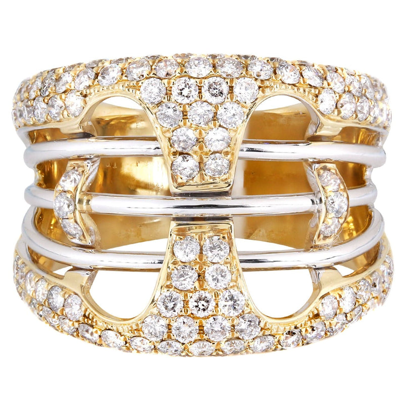 14K Ladies Diamond Cocktail Ring | 1.85 Carats | 9 Grams