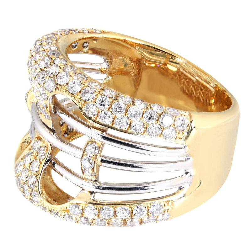 14K Ladies Diamond Cocktail Ring | 1.85 Carats | 9 Grams