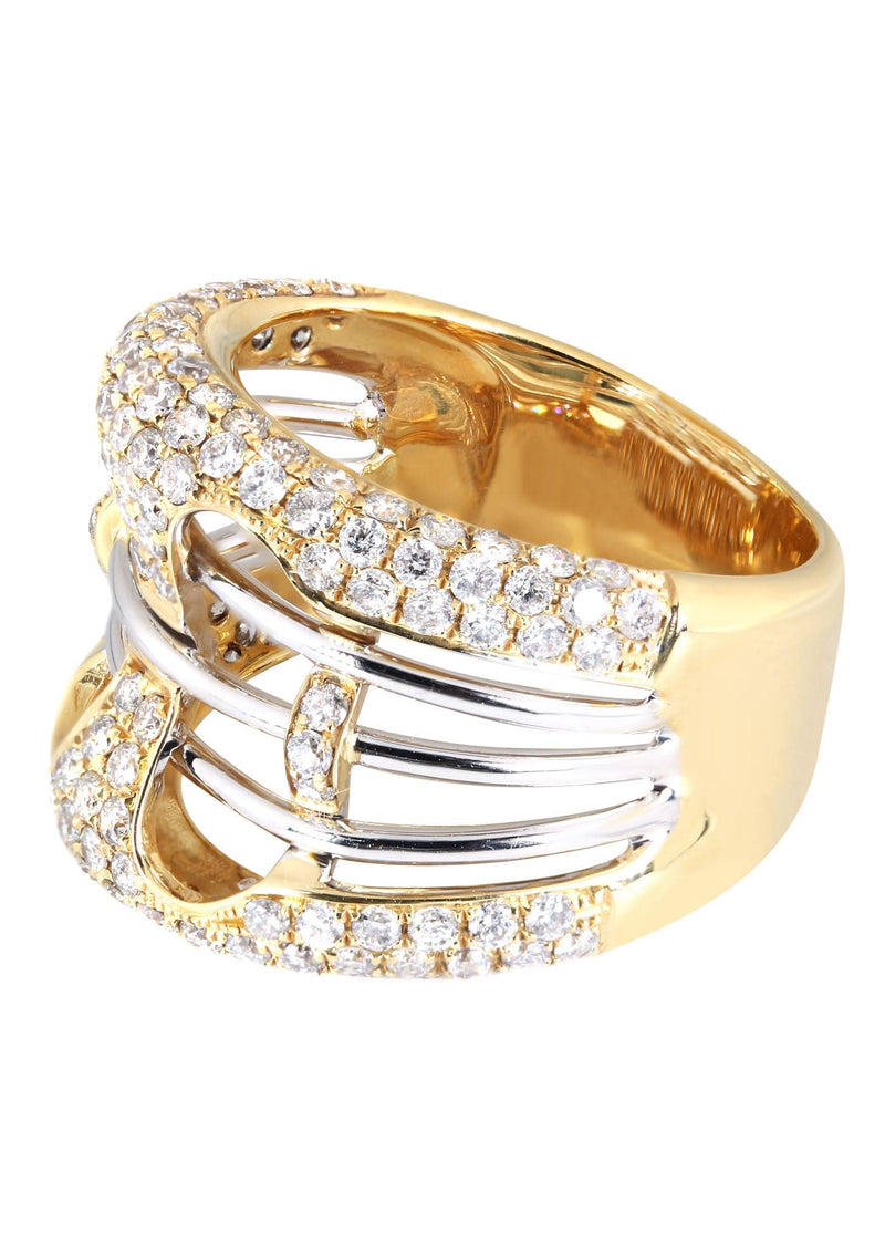 14K Ladies Diamond Cocktail Ring | 1.85 Carats | 9 Grams