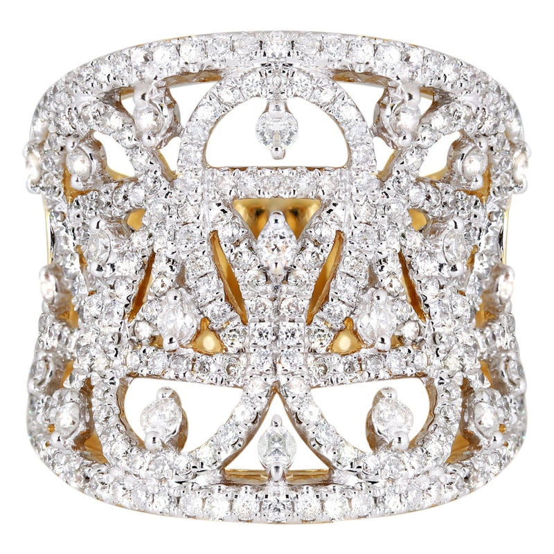 14K Ladies Diamond Cocktail Ring | 1.39 Carats | 9.56 Grams