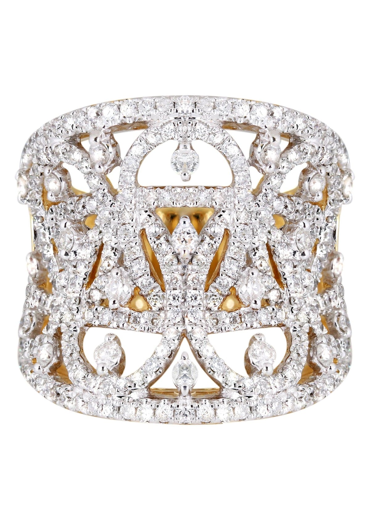 14K Ladies Diamond Cocktail Ring | 1.39 Carats | 9.56 Grams