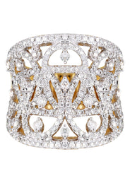 14K Ladies Diamond Cocktail Ring | 1.39 Carats | 9.56 Grams