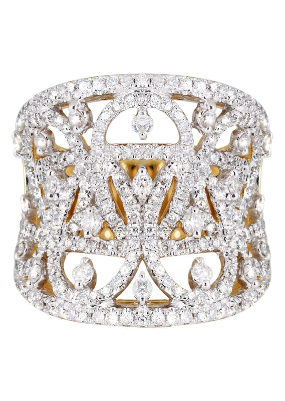 14K Ladies Diamond Cocktail Ring | 1.39 Carats | 9.56 Grams