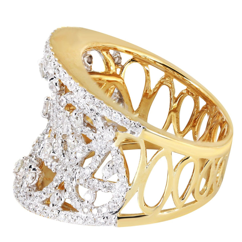 14K Ladies Diamond Cocktail Ring | 1.39 Carats | 9.56 Grams