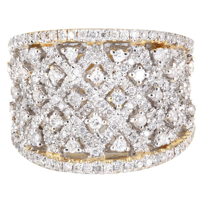 14K Ladies Diamond Cocktail Ring | 1.26 Carats | 8.77 Grams