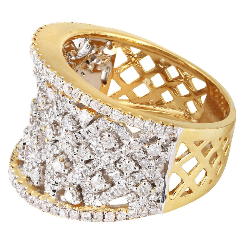 14K Ladies Diamond Cocktail Ring | 1.26 Carats | 8.77 Grams