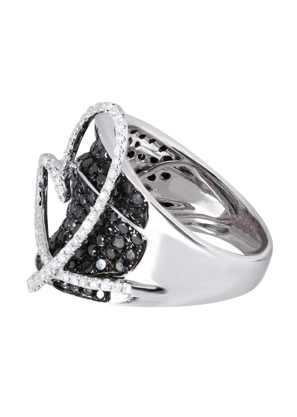 14K Ladies Black Diamond Cocktail Ring | 2.52 Carats | 9.66 Grams