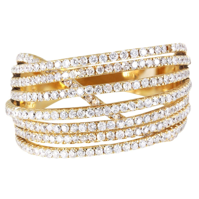 14K Ladies Diamond Cocktail Ring | 1.37 Carats | 6.47 Grams
