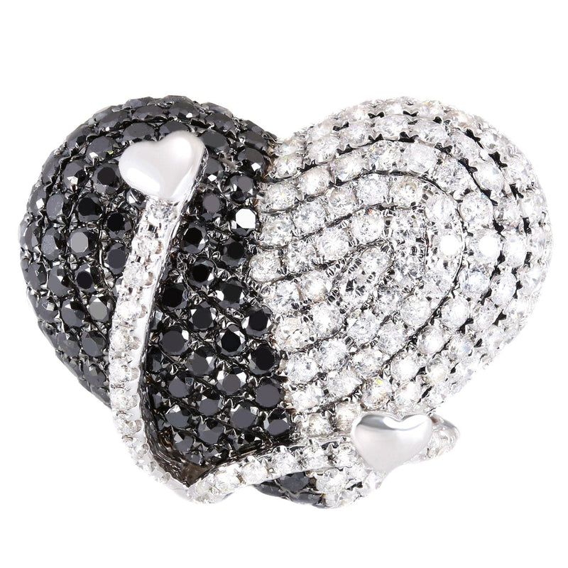 14K Ladies Black Diamond Cocktail Ring | 4.90 Carats | 10.95 Grams