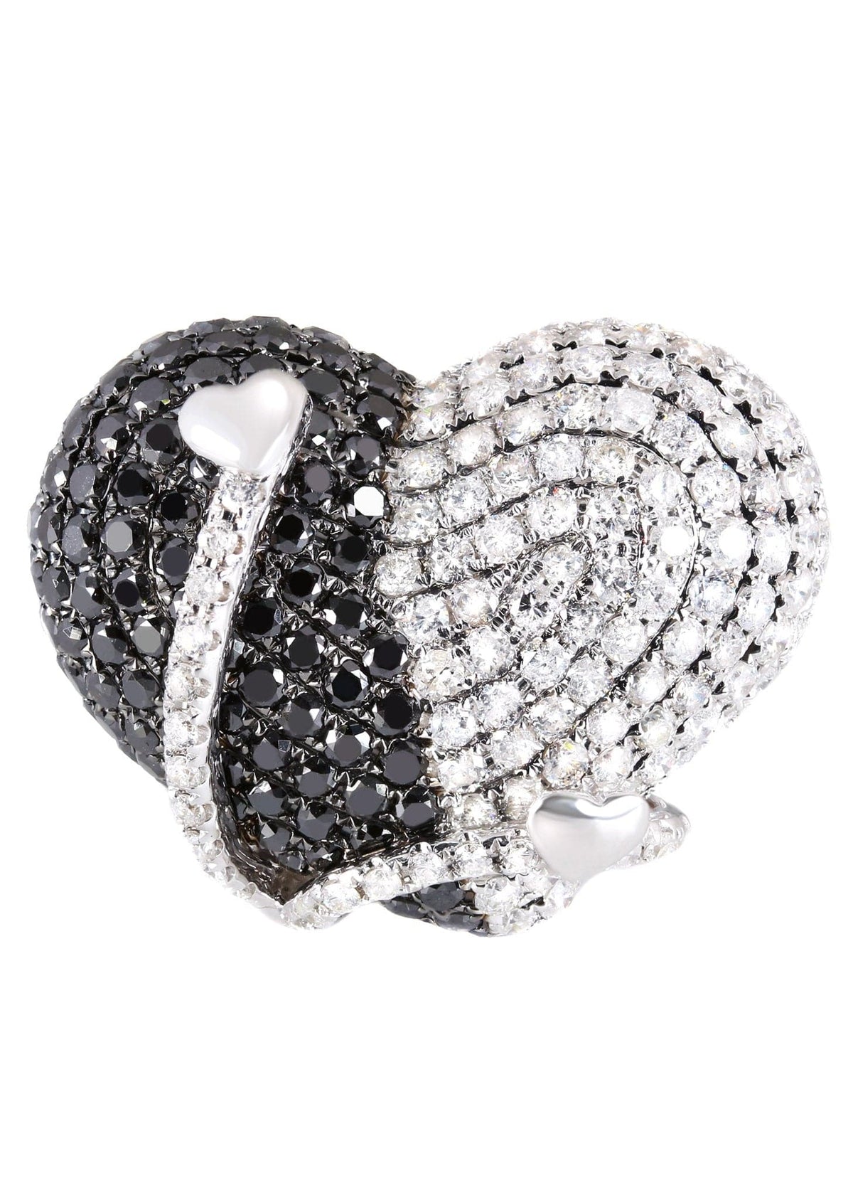 14K Ladies Black Diamond Cocktail Ring | 4.90 Carats | 10.95 Grams