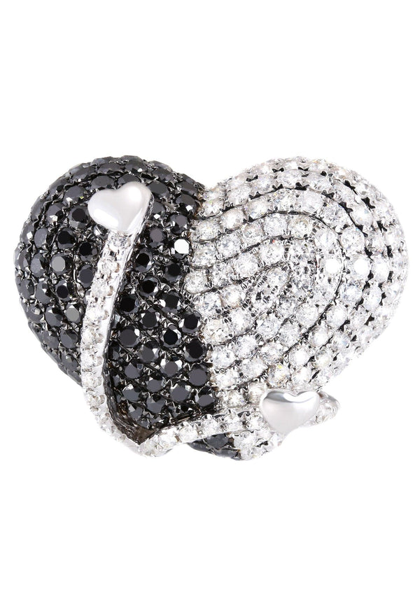 14K Ladies Black Diamond Cocktail Ring | 4.90 Carats | 10.95 Grams