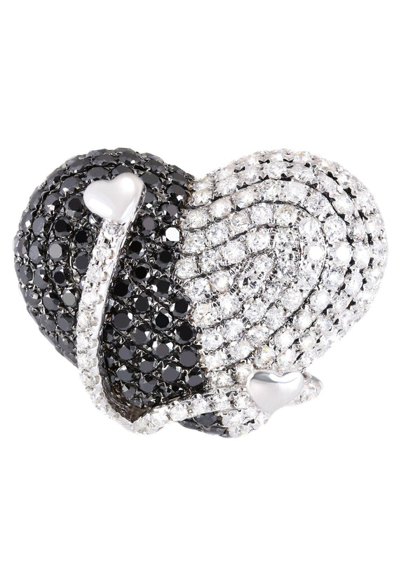 14K Ladies Black Diamond Cocktail Ring | 4.90 Carats | 10.95 Grams
