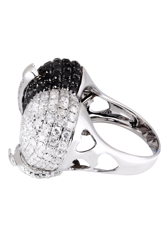 14K Ladies Black Diamond Cocktail Ring | 4.90 Carats | 10.95 Grams