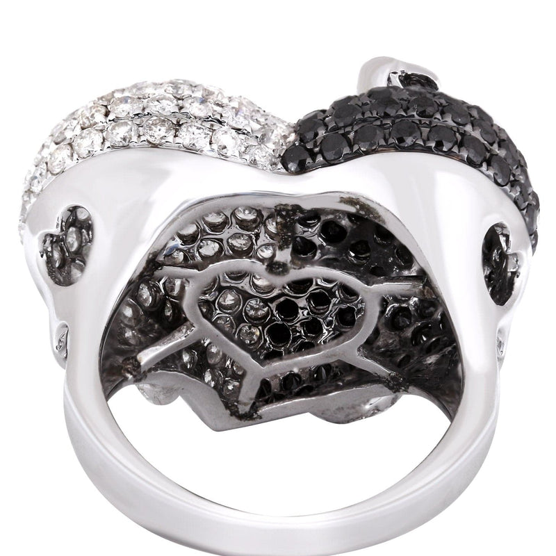 14K Ladies Black Diamond Cocktail Ring | 4.90 Carats | 10.95 Grams