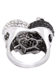 14K Ladies Black Diamond Cocktail Ring | 4.90 Carats | 10.95 Grams