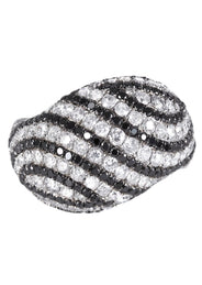 14K Ladies Black Diamond Cocktail Ring | 4.84 Carats | 9.11 Grams