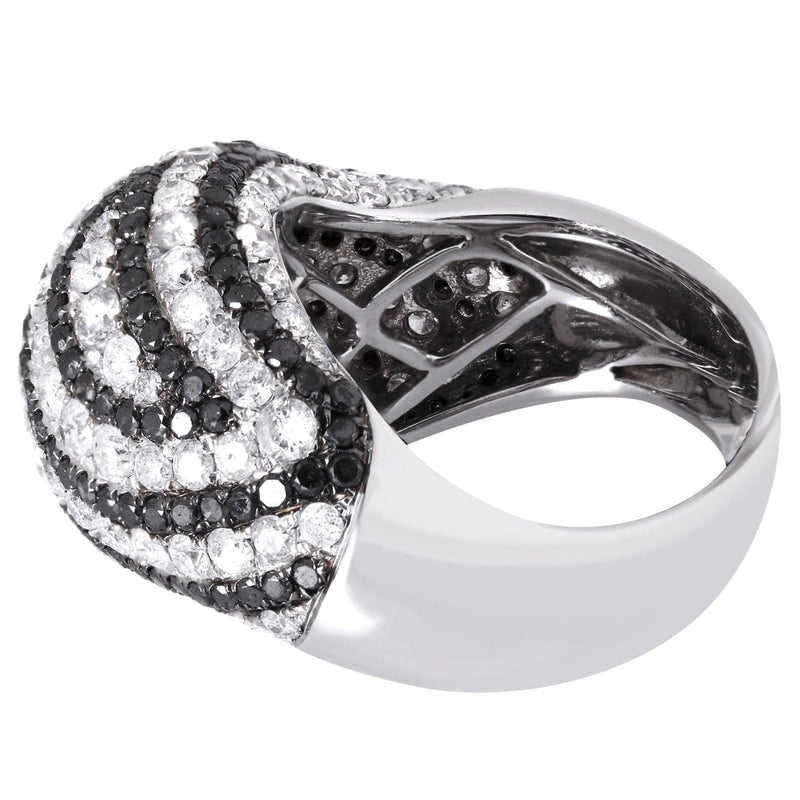 14K Ladies Black Diamond Cocktail Ring | 4.84 Carats | 9.11 Grams