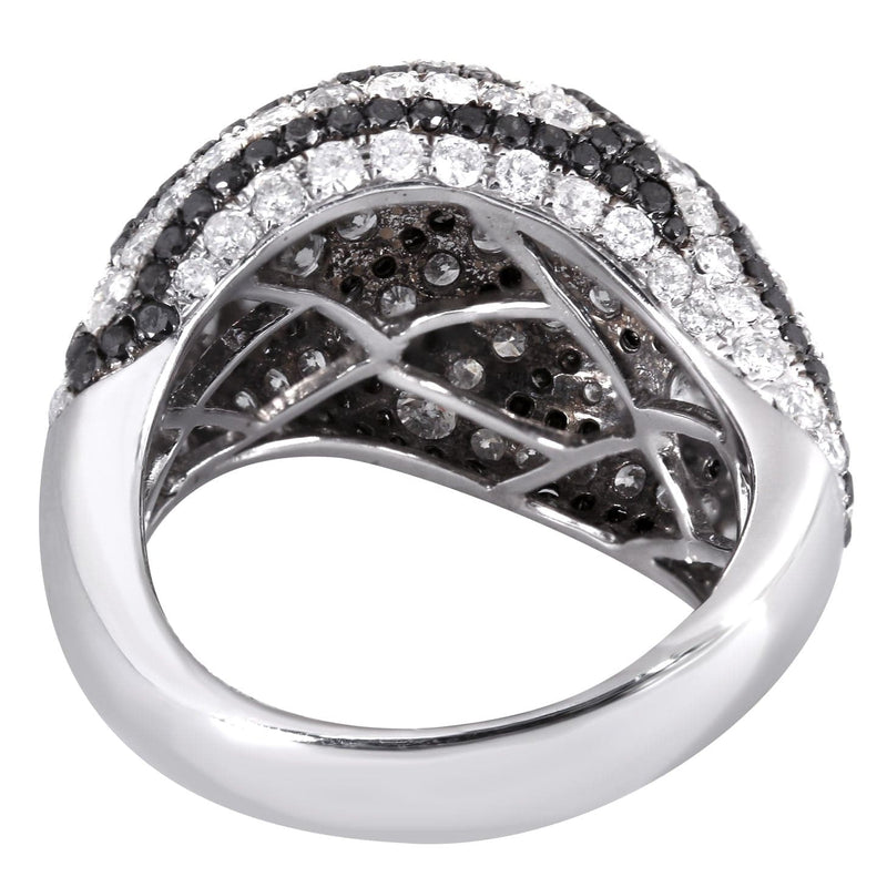 14K Ladies Black Diamond Cocktail Ring | 4.84 Carats | 9.11 Grams