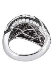 14K Ladies Black Diamond Cocktail Ring | 4.84 Carats | 9.11 Grams