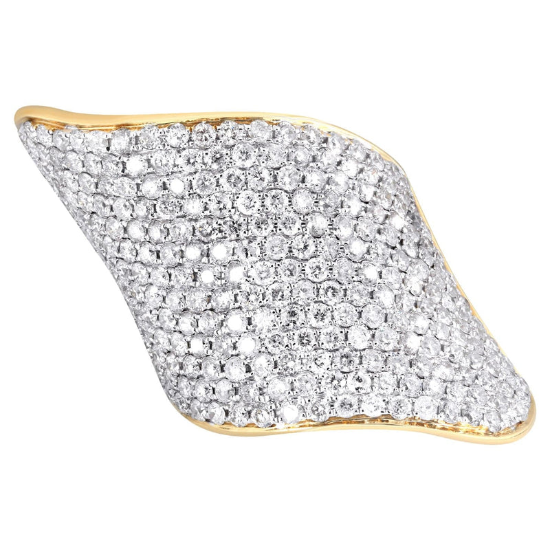 14K Ladies Diamond Cocktail Ring | 4.09 Carats | 14.87 Grams