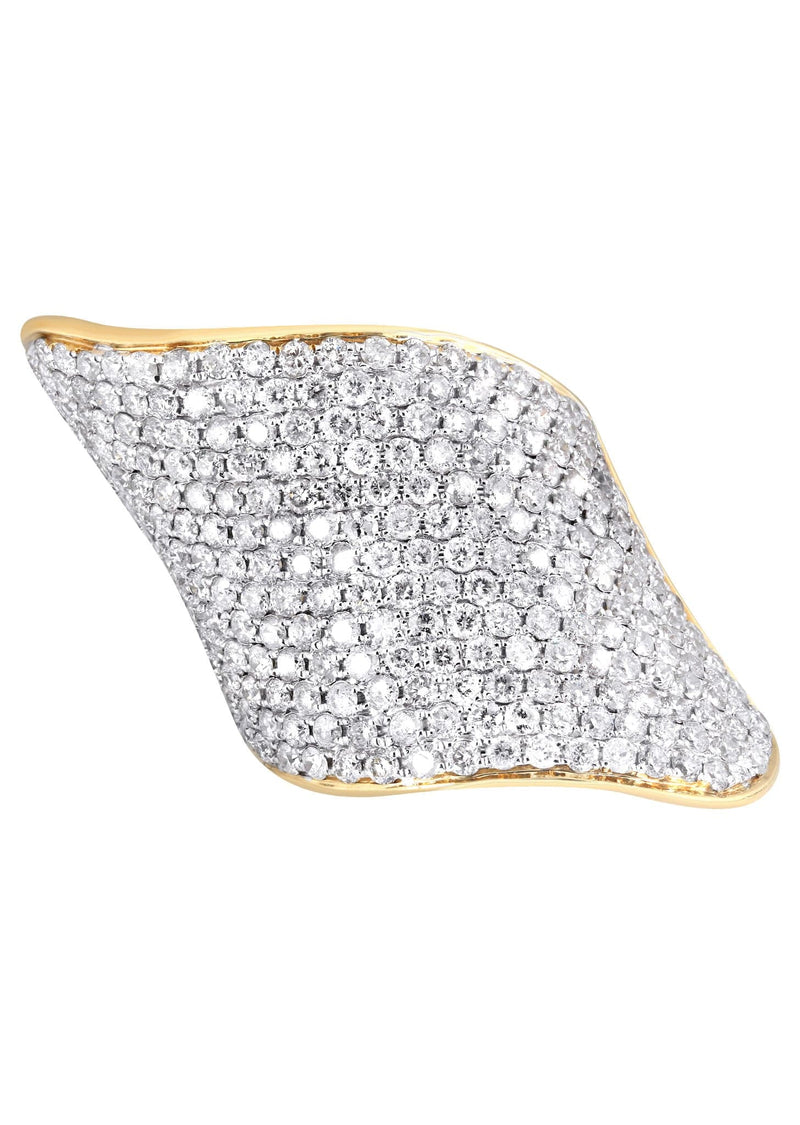 14K Ladies Diamond Cocktail Ring | 4.09 Carats | 14.87 Grams