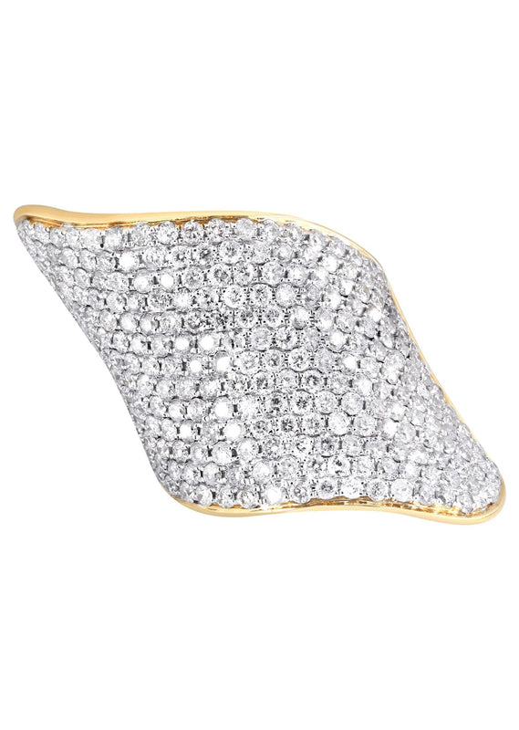 14K Ladies Diamond Cocktail Ring | 4.09 Carats | 14.87 Grams