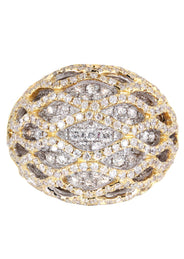 14K Ladies Diamond Cocktail Ring | 3.63 Carats | 13.65 Grams