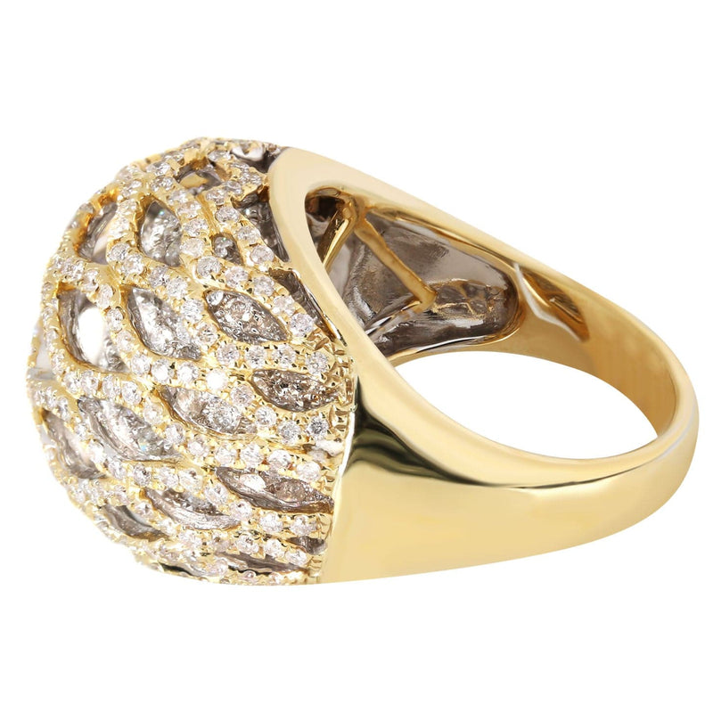 14K Ladies Diamond Cocktail Ring | 3.63 Carats | 13.65 Grams