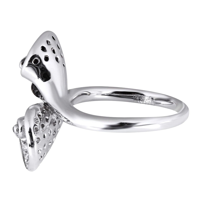 14K Ladies Black Diamond Cocktail Ring | 0.85 Carats | 7.25 Grams