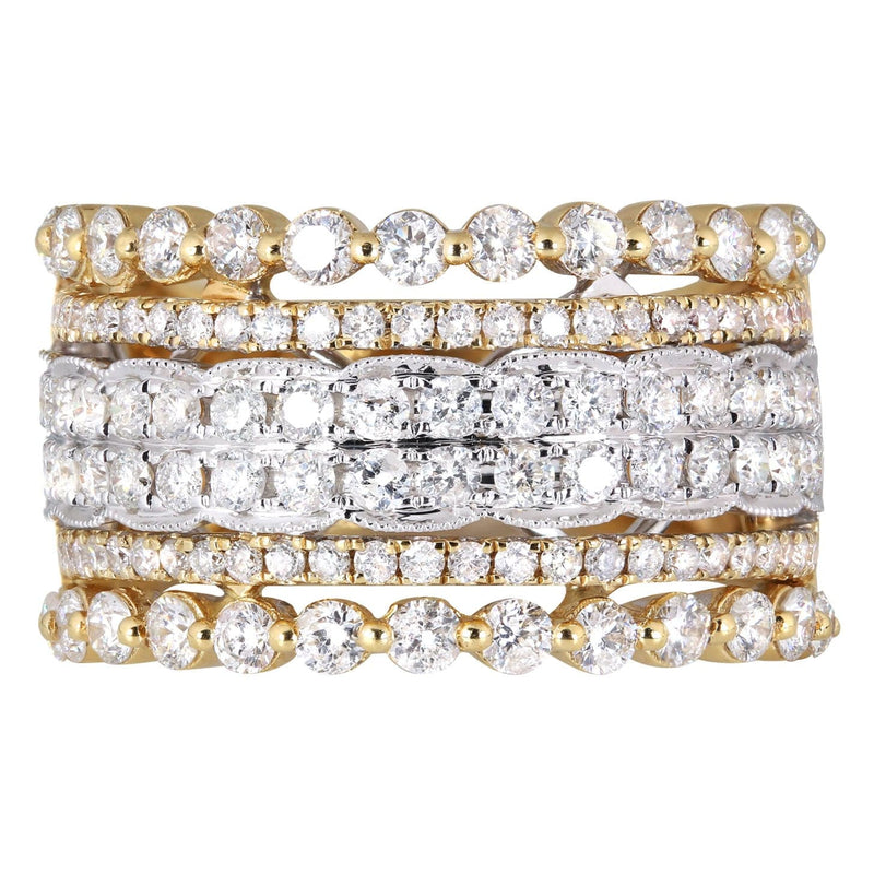 14K Ladies Diamond Cocktail Ring | 1.97 Carats | 8.3 Grams