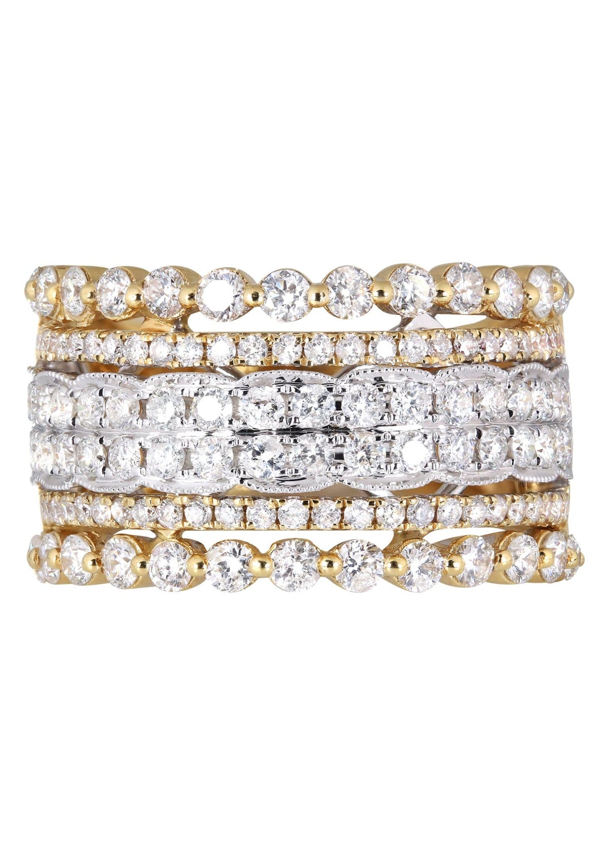 14K Ladies Diamond Cocktail Ring | 1.97 Carats | 8.3 Grams