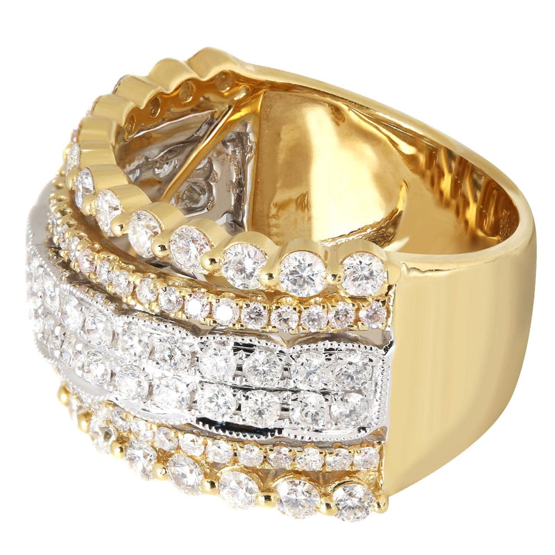 14K Ladies Diamond Cocktail Ring | 1.97 Carats | 8.3 Grams