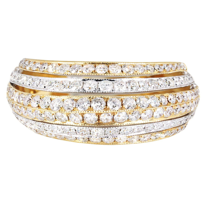 14K Ladies Diamond Cocktail Ring | 1.70 Carats | 6.79 Grams